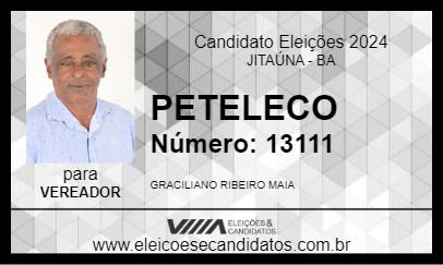 Candidato PETELECO 2024 - JITAÚNA - Eleições