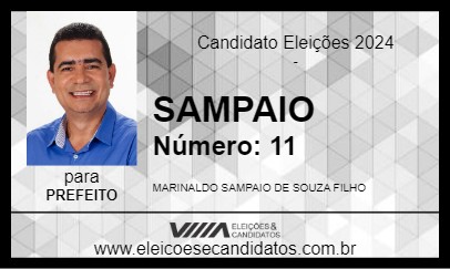 Candidato SAMPAIO 2024 - MIGUEL CALMON - Eleições