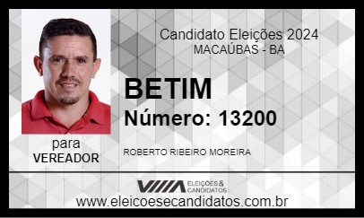 Candidato BETIM 2024 - MACAÚBAS - Eleições