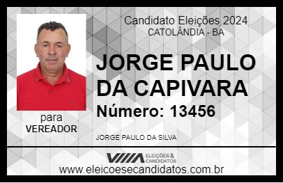 Candidato JORGE PAULO DA CAPIVARA 2024 - CATOLÂNDIA - Eleições