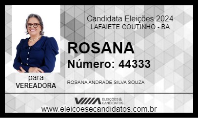 Candidato ROSANA 2024 - LAFAIETE COUTINHO - Eleições