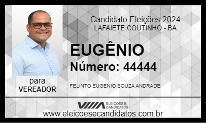 Candidato EUGÊNIO 2024 - LAFAIETE COUTINHO - Eleições