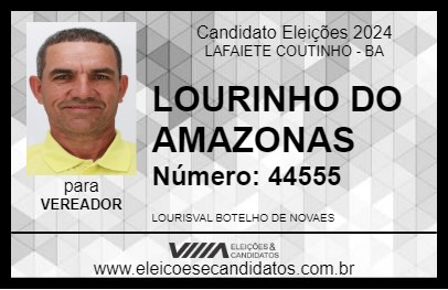 Candidato LOURINHO DO AMAZONAS 2024 - LAFAIETE COUTINHO - Eleições