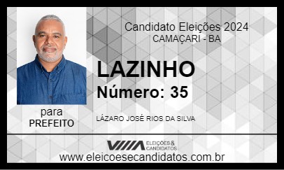 Candidato LAZINHO 2024 - CAMAÇARI - Eleições