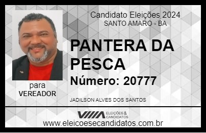 Candidato PANTERA DA PESCA 2024 - SANTO AMARO - Eleições