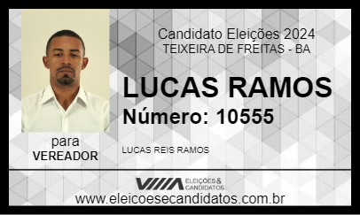 Candidato LUCAS RAMOS 2024 - TEIXEIRA DE FREITAS - Eleições