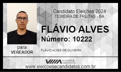 Candidato FLÁVIO ALVES 2024 - TEIXEIRA DE FREITAS - Eleições