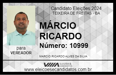 Candidato MÁRCIO RICARDO 2024 - TEIXEIRA DE FREITAS - Eleições