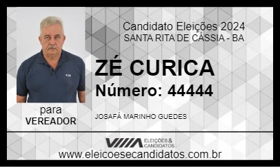 Candidato ZÉ CURICA 2024 - SANTA RITA DE CÁSSIA - Eleições