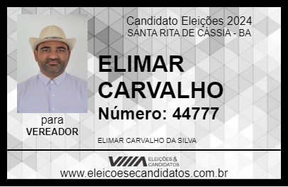 Candidato ELIMAR CARVALHO 2024 - SANTA RITA DE CÁSSIA - Eleições