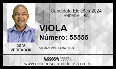 Candidato VIOLA 2024 - ANDARAÍ - Eleições