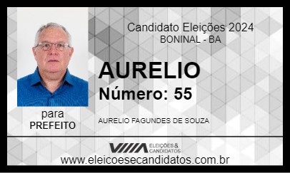 Candidato AURELIO 2024 - BONINAL - Eleições