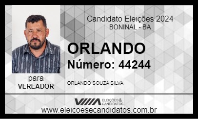 Candidato ORLANDO 2024 - BONINAL - Eleições