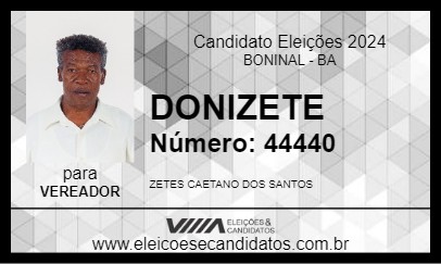 Candidato DONIZETE 2024 - BONINAL - Eleições