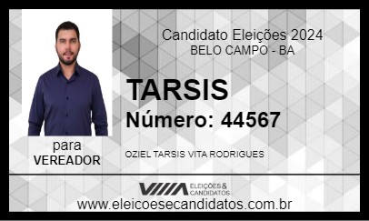 Candidato TARSIS 2024 - BELO CAMPO - Eleições