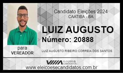 Candidato LUIZ AUGUSTO 2024 - CAATIBA - Eleições