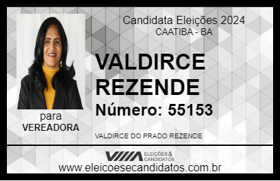 Candidato VALDIRCE REZENDE 2024 - CAATIBA - Eleições