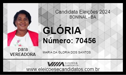 Candidato GLÓRIA 2024 - BONINAL - Eleições