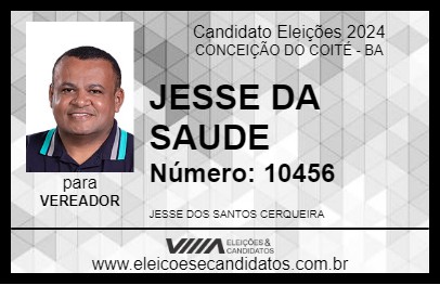 Candidato JESSE DA SAUDE 2024 - CONCEIÇÃO DO COITÉ - Eleições