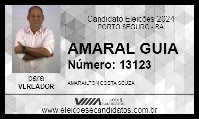 Candidato AMARAL GUIA 2024 - PORTO SEGURO - Eleições