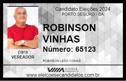 Candidato ROBINSON VINHAS 2024 - PORTO SEGURO - Eleições