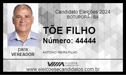 Candidato TÕE FILHO 2024 - BOTUPORÃ - Eleições