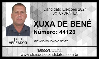 Candidato XUXA DE BENÉ 2024 - BOTUPORÃ - Eleições