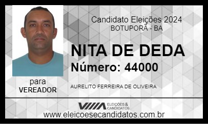 Candidato NITA DE DEDA 2024 - BOTUPORÃ - Eleições