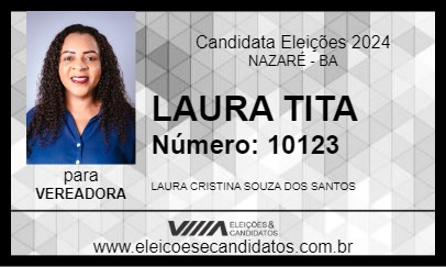 Candidato LAURA TITA 2024 - NAZARÉ - Eleições