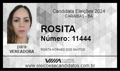 Candidato ROSITA 2024 - CARAÍBAS - Eleições