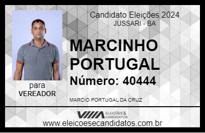 Candidato MARCINHO PORTUGAL 2024 - JUSSARI - Eleições