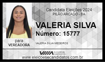 Candidato VALERIA SILVA 2024 - PILÃO ARCADO - Eleições