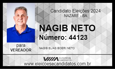 Candidato NAGIB NETO 2024 - NAZARÉ - Eleições