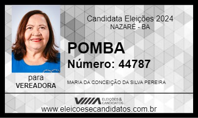 Candidato POMBA 2024 - NAZARÉ - Eleições