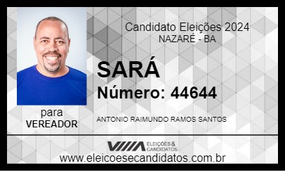 Candidato SARÁ 2024 - NAZARÉ - Eleições