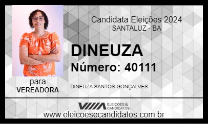 Candidato DINEUZA 2024 - SANTALUZ - Eleições