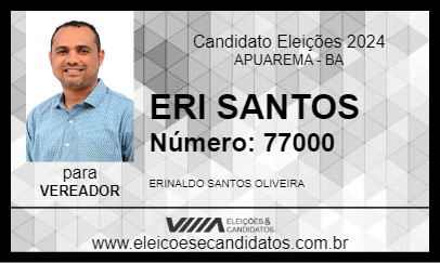 Candidato ERI SANTOS  2024 - APUAREMA - Eleições