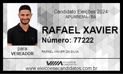 Candidato RAFAEL XAVIER  2024 - APUAREMA - Eleições