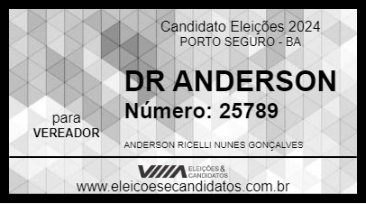 Candidato DR ANDERSON 2024 - PORTO SEGURO - Eleições