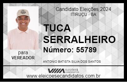 Candidato TUCA SERRALHEIRO 2024 - ITIRUÇU - Eleições