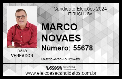 Candidato MARCO NOVAES 2024 - ITIRUÇU - Eleições