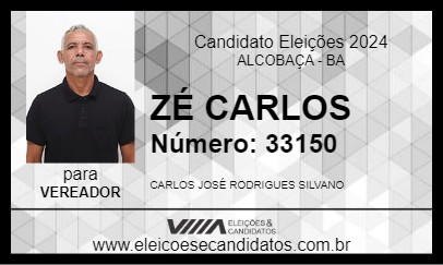 Candidato ZÉ CARLOS 2024 - ALCOBAÇA - Eleições