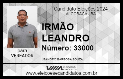 Candidato IRMÃO LEANDRO 2024 - ALCOBAÇA - Eleições