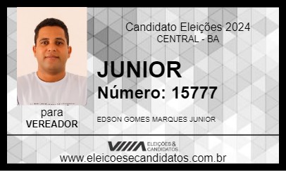 Candidato JUNIOR 2024 - CENTRAL - Eleições