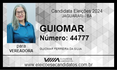 Candidato GUIOMAR 2024 - JAGUARARI - Eleições