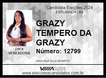 Candidato GRAZY TEMPERO DA GRAZY 2024 - ESPLANADA - Eleições