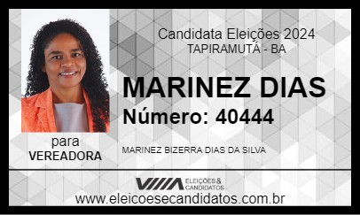 Candidato MARINEZ DIAS 2024 - TAPIRAMUTÁ - Eleições