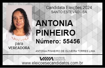 Candidato ANTONIA PINHEIRO 2024 - SANTO ESTEVÃO - Eleições