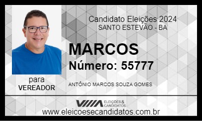 Candidato MARCOS 2024 - SANTO ESTEVÃO - Eleições