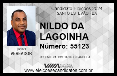 Candidato NILDO DA LAGOINHA 2024 - SANTO ESTEVÃO - Eleições